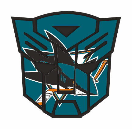 Autobots San Jose Sharks logo iron on paper